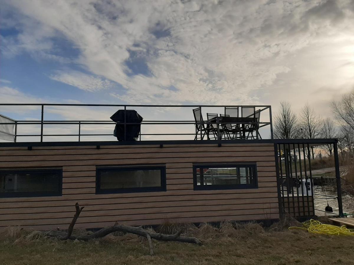 Ferienwohnung Hausboote Unteres Odertal Hausboot Seeadler Schwedt/Oder Exterior foto