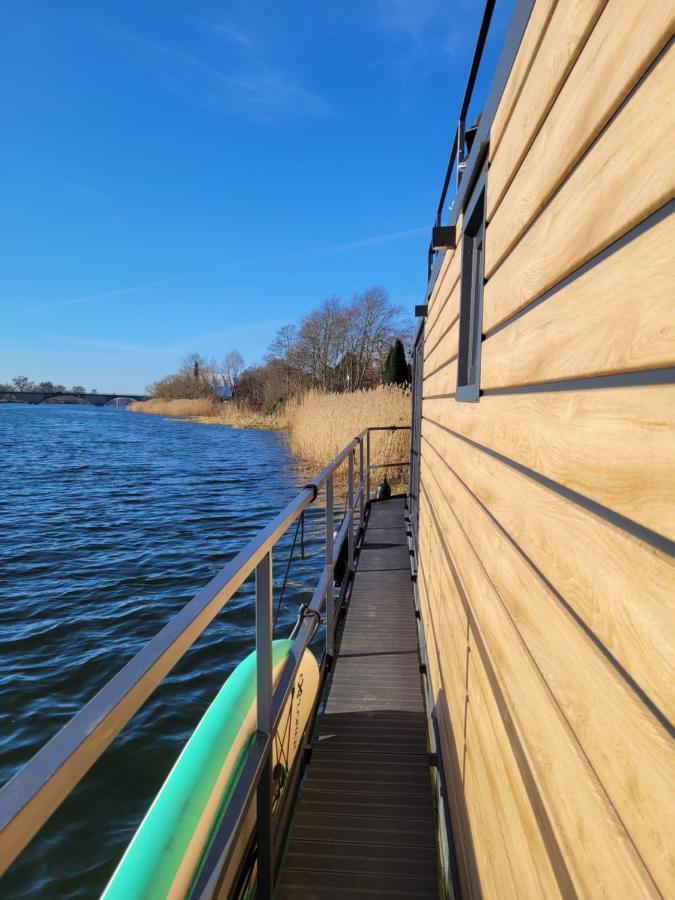 Ferienwohnung Hausboote Unteres Odertal Hausboot Seeadler Schwedt/Oder Exterior foto